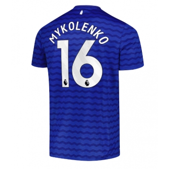 Everton Vitaliy Mykolenko #16 Maglia Gara Casa Repliche 2025-26 Maniche Corte